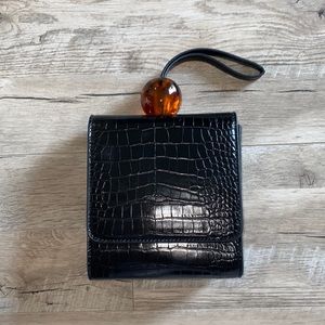 By Far inspired crocodile ball bag